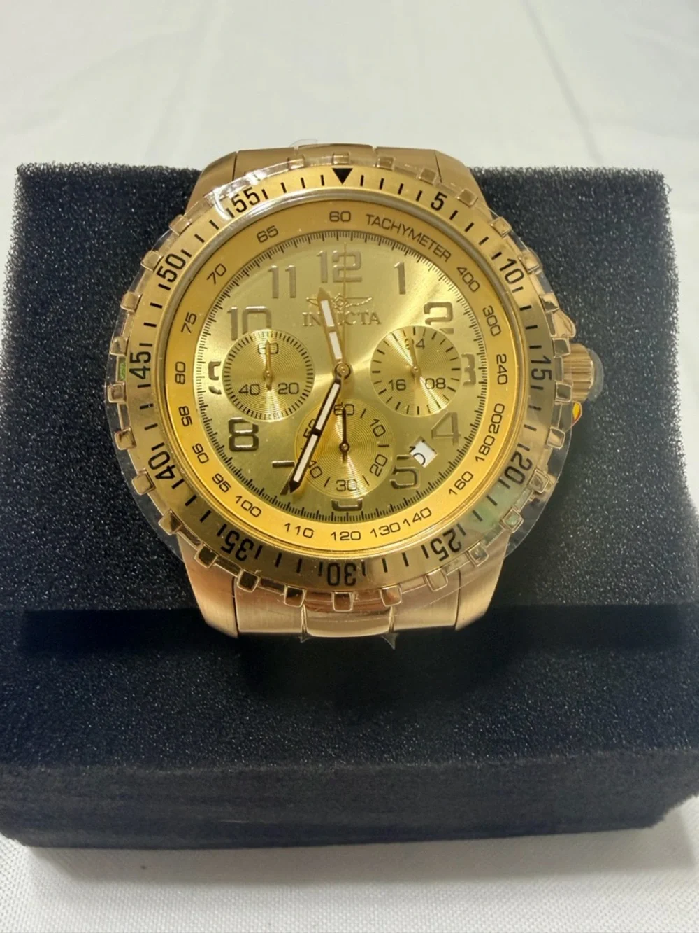 Invicta Men’s Gold Chronograph Watch 45mm